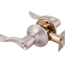 CERRADURA ROYAL LLAVE-BOTON NIQUEL SATINADO (CAJA) DEXTER (5814)