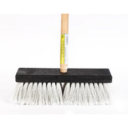 CEPILLO PVC  BASE PLASTICO C/BASTON MADERA SIHER