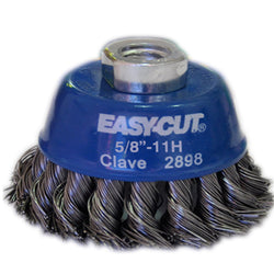 CEPILLO CIRCULAR TRENZADO ACERO 3" X .020  X 5/8"-11 H EASY-CUT TENAZIT (2898)