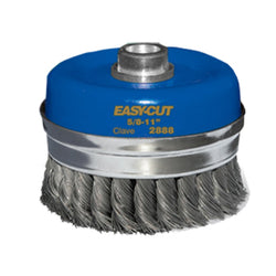 CEPILLO CIRCULAR TRENZADO ACERO 4-3/4" X .020" X 5/8"-11 H EASY-CUT TENAZIT (2888)