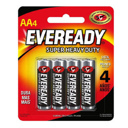 PILA CARBON-ZINC AA  C/4 PZAS EVEREADY (1215-4E)