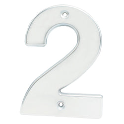 NUMERO NUMERO 2 CROMO SATINADO BOLD 4" LOCK (L602C)