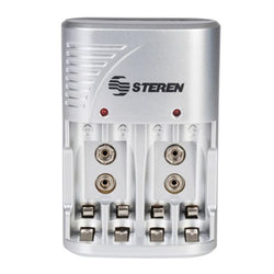 CARGADOR STEREN PILAS AA AAA 9V (CRG020)