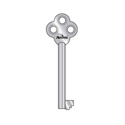 LLAVE PARA ROPERO LAMINA AUSTRAL (ROP-29 AC)