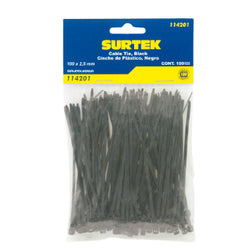 Cincho Plastico De  165 X 2.5 mm Ngo 100 Pzas SURTEK (114203)