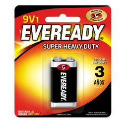 PILA CARBON-ZINC 9 V C/1 PZA EVEREADY  (1222ST)
