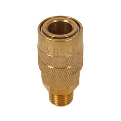COPLE RAPIDO MACHO  1/4" NPT LATON DOGO  (NF1011)