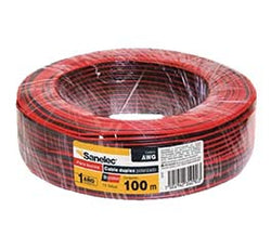 CABLE P/BOCINA BICOLOR CAL. 18 ROLLO DE 100 MTS SANTUL (1091)