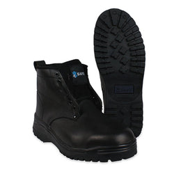 ZAPATO BORCEGUI 150  NEGRO PIEL C/CASQUILLO  25 DERMA CARE  (BN-25-PC)