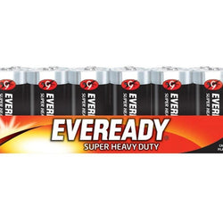 PILA CARBON-ZINC D  C/12 CHAROLA EVEREADY (1250-12)