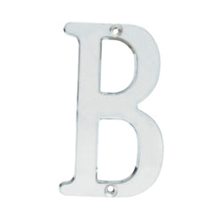 Letra B Cromo Satinado Slim 4" LOCK (L701BCS)