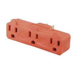 CLAVIJA MULTICONTACTO TRIPLE ATERRIZADO DE HULE FULGORE (FU0595)