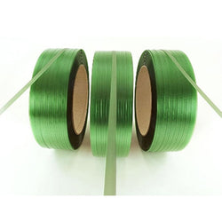 FLEJE PLASTICO VENTA SOLO POR ROLLO ( POLIESTER VERDE) 5/8" FLEJES Y SELLOS
