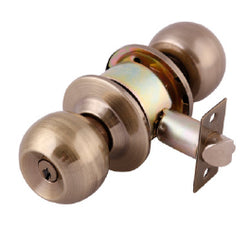 CERRADURA PERILLA BARZA CILINDRICA LLAVE-BOTON C/LLAVE ACERO INOXIDABLE (CAJA) DEXTER (6625)**