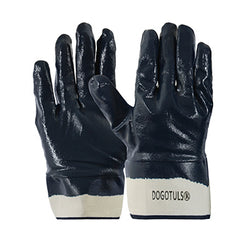 GUANTE IMPERMEABLE NITRILO  AZUL DOGO  (JS3001)