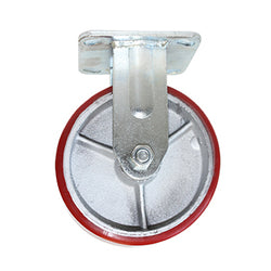 RODAJA FIERRO PU ROJO FIJA 6" DOGO (ZF5060)