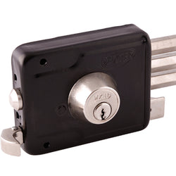 CERRADURA DE SOBREPONER PRE-ARMADA GRIS DERECHA (CAJA) DEXTER (5801)