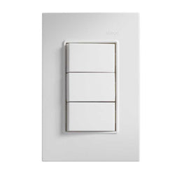 PLACA 3 MODULOS C/3 INT. SENCILLO SIMON (23265-90)