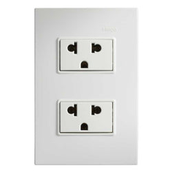 PLACA 3 MODULOS C/1 CONTACTO DUPLEX SIMON (23424-80)
