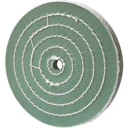 RUEDA DE TELA VERDE DE 6" X 1" X 1" PARA ABRILLANTADO DE METALES TENAZIT (1619)