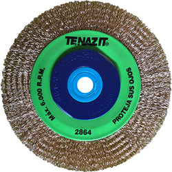CEPILLO CIRCULAR ONDULADO LATONADO DE 6" X 0.012" X ME PARA ACERO AL CARBÓN KREATOR TENAZIT (2864)