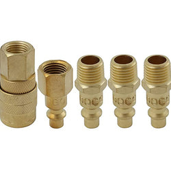 JUEGO CONEXION RAPIDAS P/AIRE 5 PZAS 1/4" NPT DOGO (SP2040)