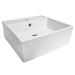 LAVABO CUADRATO CUADRADO BLANCO CATO
