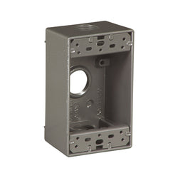 CAJA C/SALIDA 1 MODULO 3 ORIFICIOS 0.75" (1116-SP)