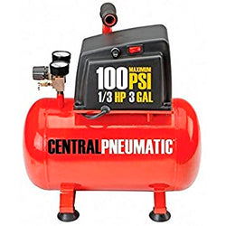 COMPRESOR DE AIRE 3 GALONES 120V 1/3 H.P. CENTRALPNEUMATIC (60637)