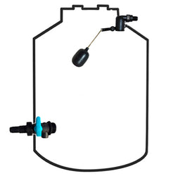 KIT DE VALVULA 1/2 C/FLOTADOR #4 Y MULTICONECTOR C/LLAVE TITAN