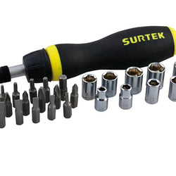 Jgo. Destornillador 26 Puntas Intercambiables C/ Acc. (JDP26) SURTEK
