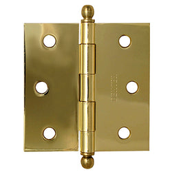 BISAGRA 3"X3"1.6 MM CABEZA BOLA LATON B. CAJA CON 10 PIEZAS  C/T DEXTER ((7202)