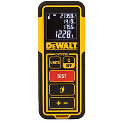 MEDIDOR DE DISTANCIA LÁSER 100 PIES DEWALT (DW099E)