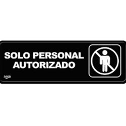 ANUNCIO SOLO PERSONAL AUTORIZADO 23X7.5 (8696)