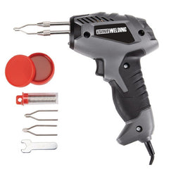 KIT DE PISTOLA PARA SOLDAR DE 100 VATIOS CALIENTA EN 8 SEGUNDOS CALIENTA A 1175 ° F CHICAGO ELECTRIC (64056)