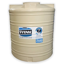 TINACO 5,500 LTS. BEIGE FONDO NEGRO C/ACCESORIOS TITAN (T5500-BFN)