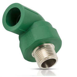 CODO 90° MACHO TERMOFUSION 20 MM. (1/2") INS. MET.  METAUX/LATYN (42801)