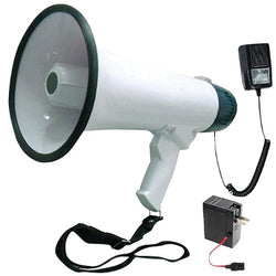 MEGAFONO RECARGABLE PORTÁTIL C/ SIRENA Y GRABADORA