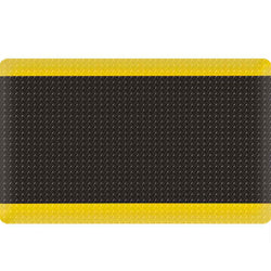 TAPETE ANTIFATIGA T/DIAMANTE NEGRO/AMARILLO 9/16'' X 24'' X 36'' 60X90CM WESTON (TP-1300)