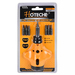 DESARMADOR TIPO MATRACA 7 EN 1 EN BLISTER HOTECHE (250607)