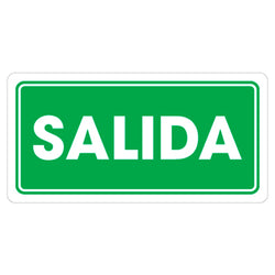 SEÑALAMIENTO SALIDA 15 X 30CM WESTON (TS-0010)