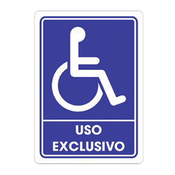 SEÑALAMIENTO DISCAPACITADOS 25 X 35CM WESTON (TS-0060)
