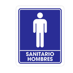 SEÑALAMIENTO SANITARIO HOMBRES 25 X 35CM WESTON (TS-0070)