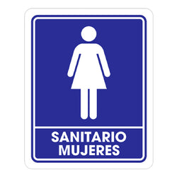SEÑALAMIENTO SANITARIO MUJERES 25 X 35CM WESTON (TS-0085)