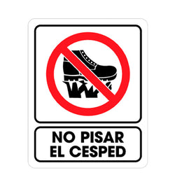 SEÑALAMIENTO NO PISE EL PASTO 25 X 35CM WESTON (TS-0120)