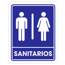 SEÑALAMIENTO SANITARIOS 25 X 35CM WESTON (TS-0125)