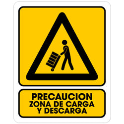 SEÑALAMIENTO ZONA CARGA/DESCARGA 25 X 35CM WESTON (TS-0135)