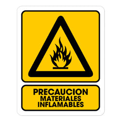 SEÑALAMIENTO MATERIALES INFLAMABLES 25 X 35CM WESTON (TS-0145)