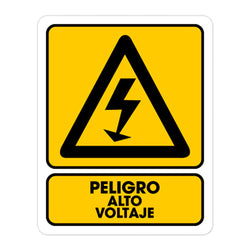 SEÑALAMIENTO PELIGRO ALTO VOLTAJE 25 X 35CM WESTON (TS-0160)
