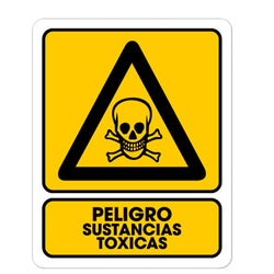 SEÑALAMIENTO MATERIALES TOXICOS 25 X 35CM WESTON (TS-0180)